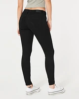 Curvy Low-Rise Black Super Skinny Jeans