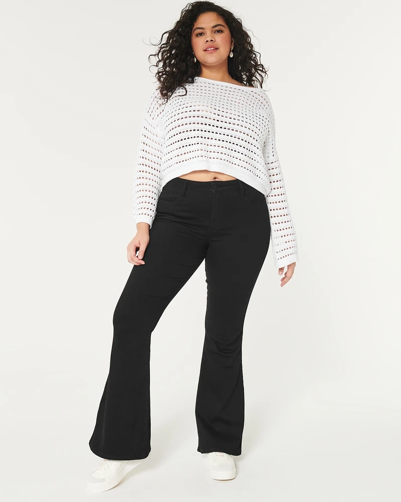 Curvy High-Rise Dark Wash Flare Jeans