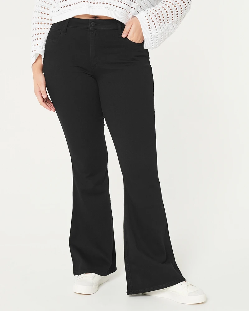 Curvy High-Rise Dark Wash Flare Jeans