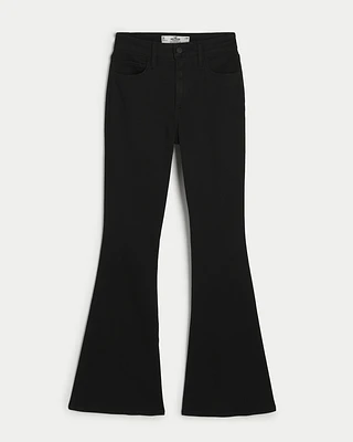 Curvy High-Rise Light Wash Flare Jeans