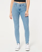 High-Rise Light Wash Super Skinny Jeans