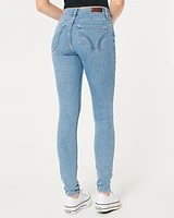 High-Rise Light Wash Super Skinny Jeans