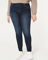 Curvy High-Rise Dark Wash Super Skinny Jeans