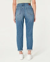 Ultra High-Rise Dark Wash Mom Jeans