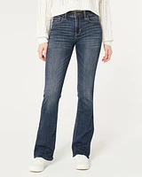 Mid-Rise Dark Wash Boot Jeans