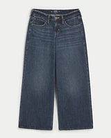 Low-Rise Dark Wash Super Baggy Jeans