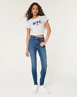 High-Rise Dark Wash Super Skinny Jeans