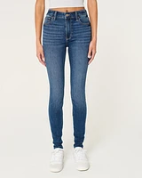 High-Rise Dark Wash Super Skinny Jeans