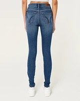 High-Rise Dark Wash Super Skinny Jeans