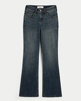 Mid-Rise Dark Wash Relaxed Boot Jeans