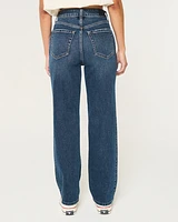 Ultra High-Rise Dark Wash 90s Straight Jeans