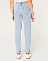 Ultra High-Rise Light Wash Mom Jeans