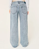 Low-Rise Medium Wash Baggy Jeans