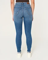 Curvy High-Rise Dark Wash Super Skinny Jeans