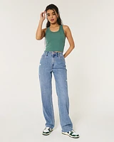 Ultra High-Rise Medium Wash Dad Jeans