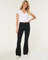 High-Rise Black Flare Jeans