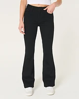 High-Rise Black Flare Jeans