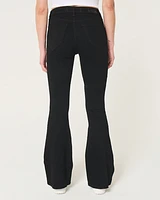 High-Rise Black Flare Jeans