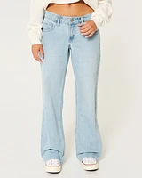 Low-Rise Light Wash Baggy Jeans