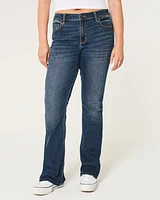 Mid-Rise Dark Wash Boot Jeans