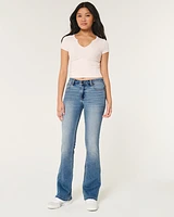 Mid-Rise Medium Wash Boot Jeans