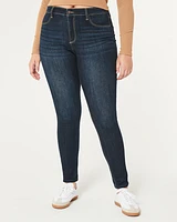 Curvy High-Rise Dark Wash Jean Leggings