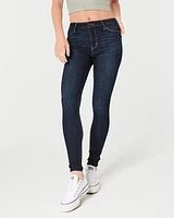 High-Rise Dark Wash Jean Leggings