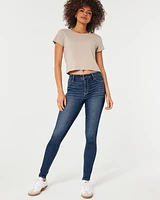 High-Rise Medium Wash Jean Leggings