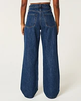 Ultra High-Rise Dark Wash Baggy Jean