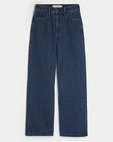 Ultra High-Rise Dark Wash Baggy Jean