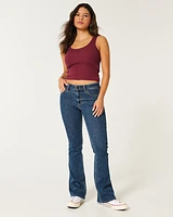 Mid-Rise Medium Wash Boot Jeans