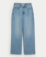 Curvy Ultra High-Rise Medium Wash Baggy Jeans