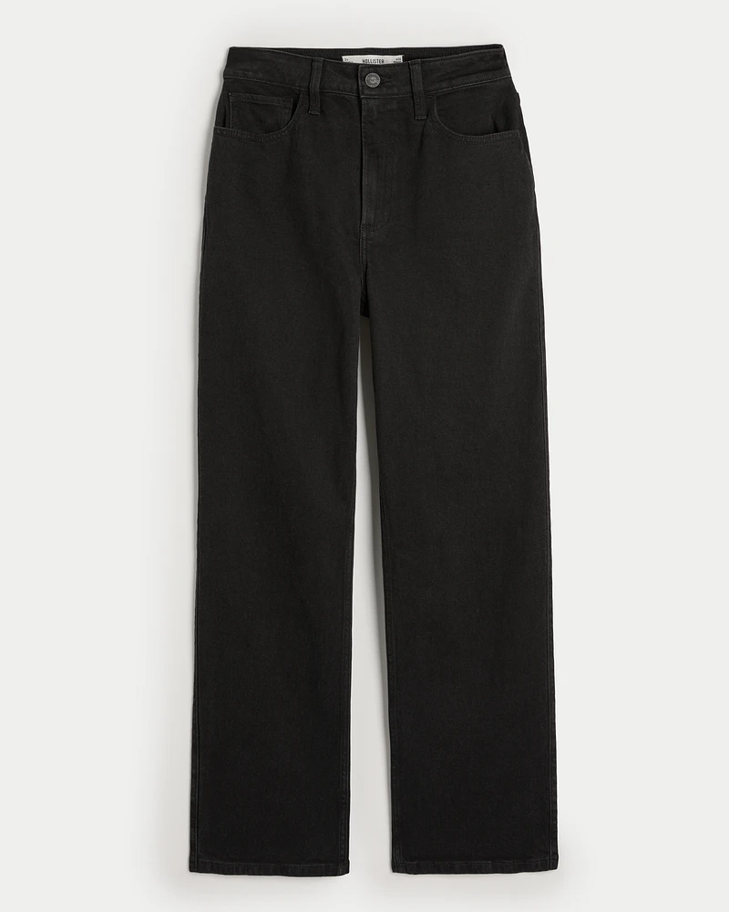 Curvy Ultra High-Rise Black Dad Jeans