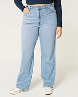 Curvy Ultra High-Rise Medium Wash Dad Jeans