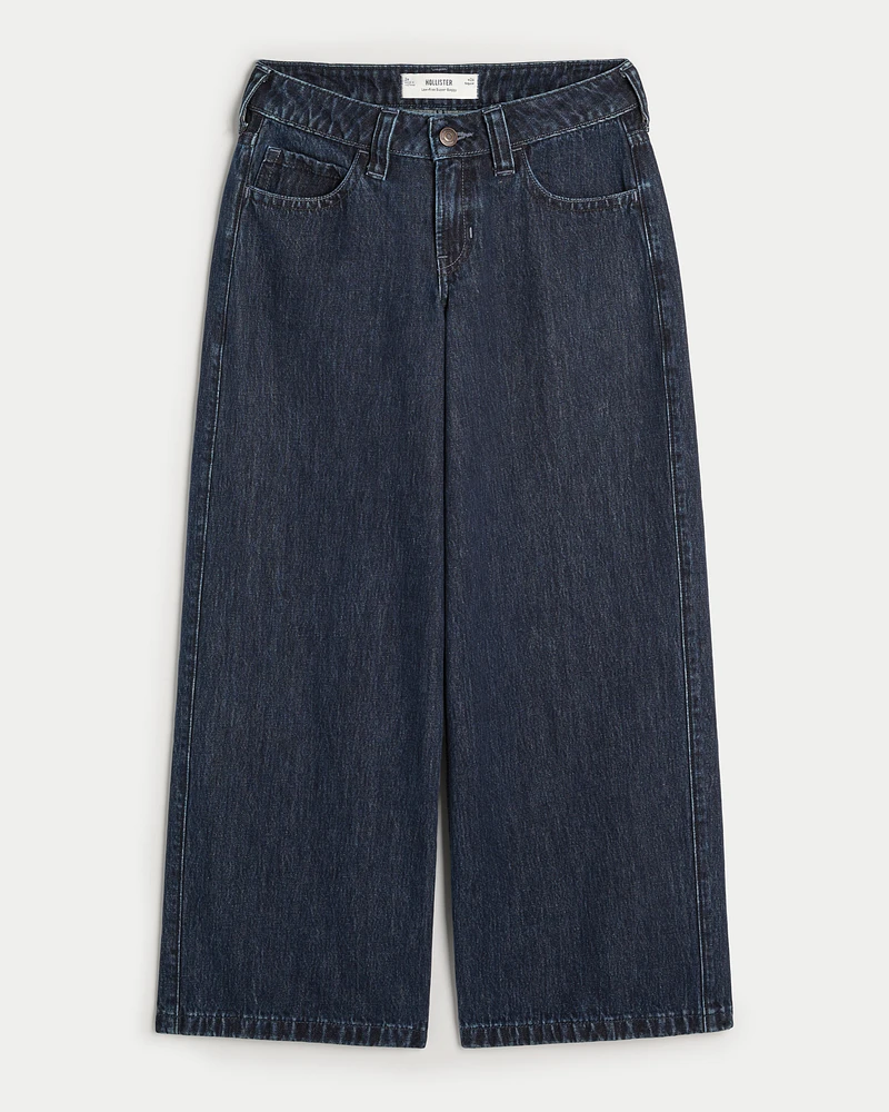 Low-Rise Dark Wash Super Baggy Jeans