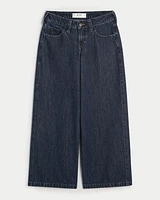 Low-Rise Dark Wash Super Baggy Jeans