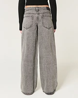 Low-Rise Washed Super Baggy Jeans