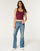 Low-Rise Light Wash Relaxed Boot Jeans