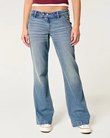 Low-Rise Light Wash Relaxed Boot Jeans