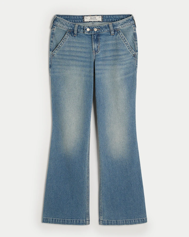 Low-Rise Light Wash Relaxed Boot Jeans