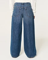 Low-Rise Dark Wash Super Baggy Jeans