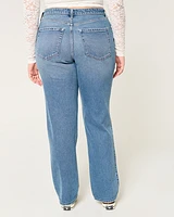 Curvy High-Rise Medium Wash Straight Jeans