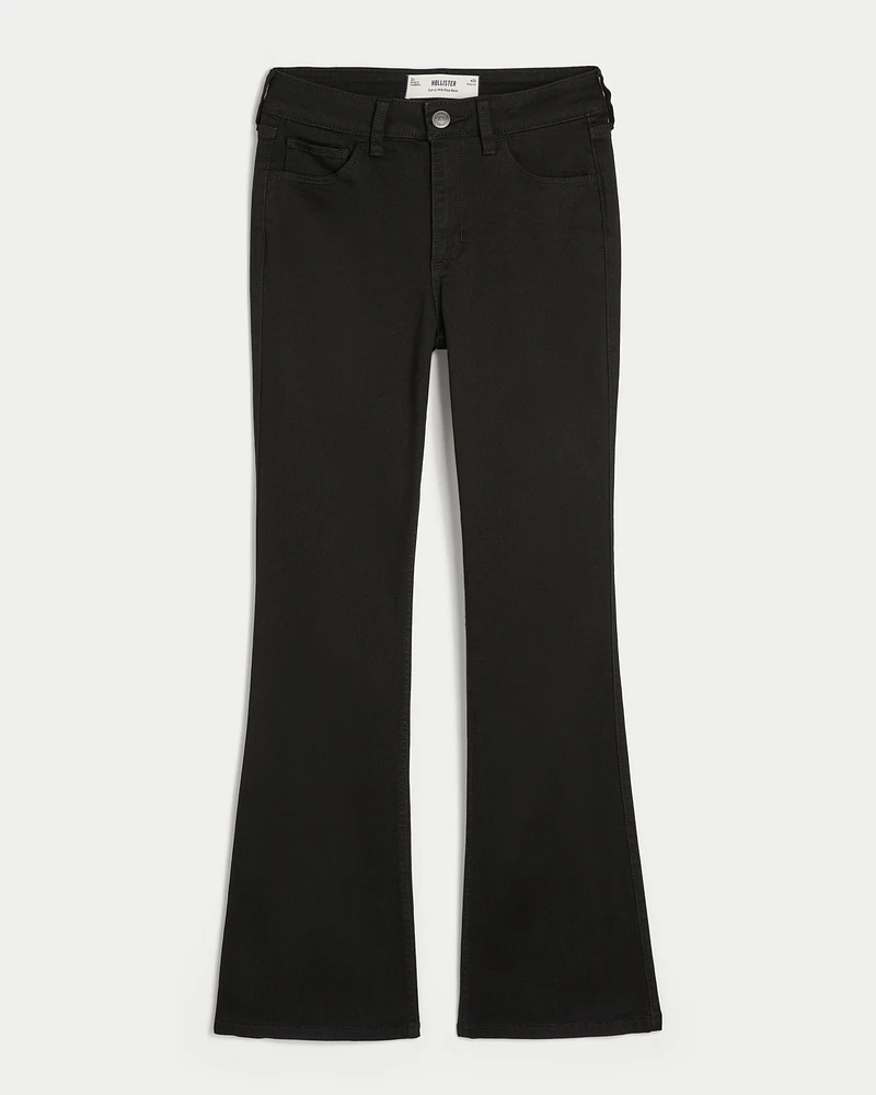 Curvy Mid-Rise Black Boot Jeans