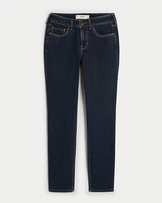 Mid-Rise Dark Wash Skinny Jeans