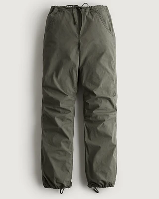 Adjustable Rise Baggy Parachute Pants