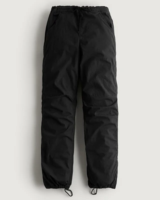 Adjustable Rise Baggy Parachute Pants