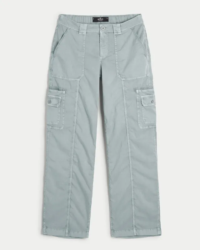 Hollister Low-Rise Baggy Cargo Pants