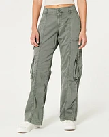 Low-Rise Baggy Cargo Pants