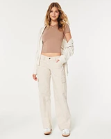 Low-Rise Baggy Cargo Pants