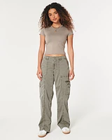 Low-Rise Baggy Cargo Pants